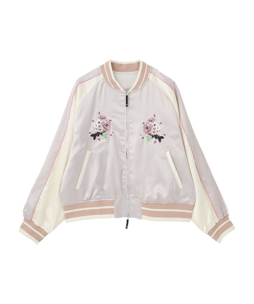 SATIN SHORT SOUVENIR JACKET（スカジャン）｜CONVERSE TOKYO