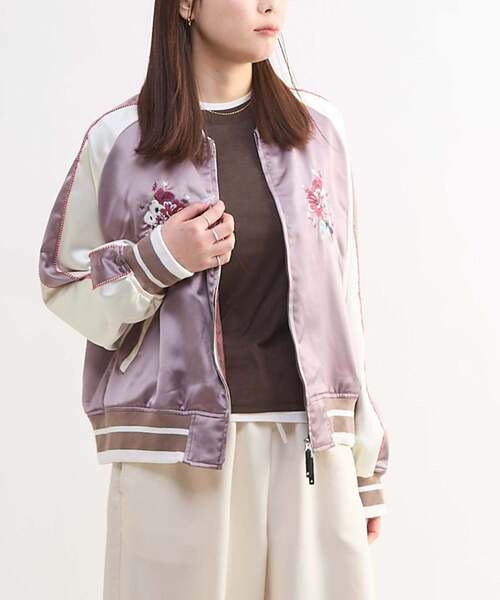 SATIN SHORT SOUVENIR JACKET（スカジャン）｜CONVERSE TOKYO