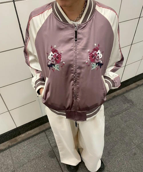 SATIN SHORT SOUVENIR JACKET（スカジャン）｜CONVERSE TOKYO
