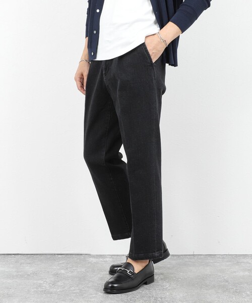 NOLLEY’S（ノーリーズ）の「デニムストレッチ セミワイドジャスト丈PT 26SS（その他パンツ・メンズ・ブラック/インディゴブルー・S/M/L/XL）」の2枚目の写真