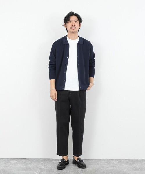 NOLLEY’S（ノーリーズ）の「デニムストレッチ セミワイドジャスト丈PT 26SS（その他パンツ・メンズ・ブラック/インディゴブルー・S/M/L/XL）」の19枚目の写真