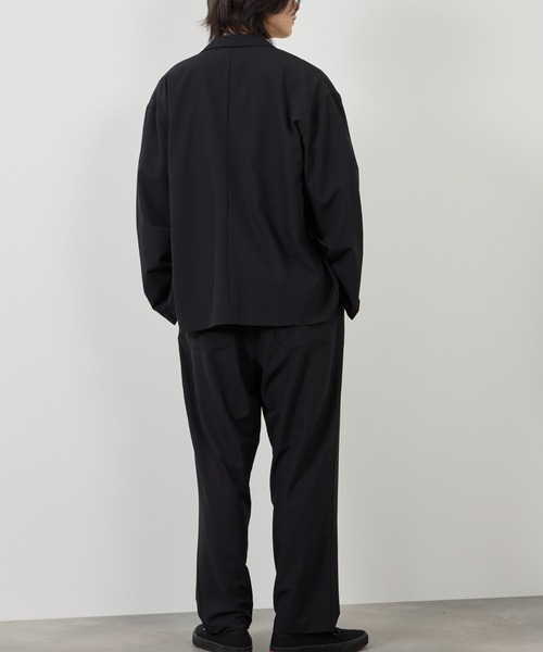 URBAN COLLECTION(アーバンコレクション)の「URBANCOLLECTION ポリリップストップ テーラードジャケット&イージーパンツ セットアップ(セットアップ・メンズ・ブラック/ネイビー・XL/L/M)」の6枚目の写真