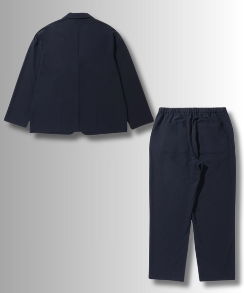 URBAN COLLECTION(アーバンコレクション)の「URBANCOLLECTION ポリリップストップ テーラードジャケット&イージーパンツ セットアップ(セットアップ・メンズ・ブラック/ネイビー・XL/L/M)」の21枚目の写真