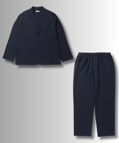 URBAN COLLECTION(アーバンコレクション)の「URBANCOLLECTION ポリリップストップ テーラードジャケット&イージーパンツ セットアップ(セットアップ・メンズ・ブラック/ネイビー・XL/L/M)」の19枚目の写真