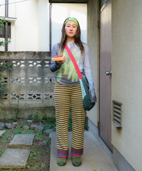 PAMM（パム）の「"Our Diary" sheer tops（Tシャツ/カットソー・レディース・ブラウン系/グレー系/ホワイト系・フリー）」の18枚目の写真