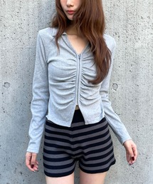 3.3 Field Trip  | 3.3 Field Trip／フロントシャーリングジップロングスリーブ(Tシャツ/カットソー)