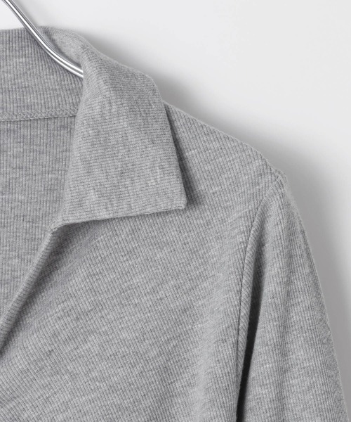 3.3 Field Trip （3.3フィールドトリップ）の「3.3 Field Trip／フロントシャーリングジップロングスリーブ（Tシャツ/カットソー・レディース・ブラック/ピンク/グレー・FREE）」の6枚目の写真