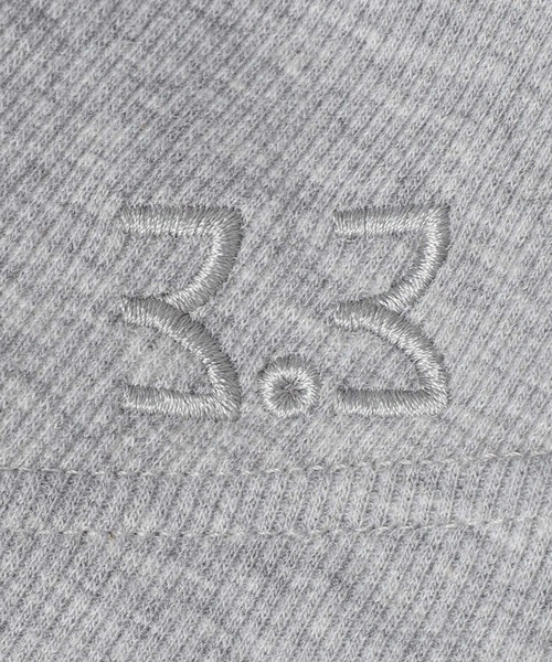 3.3 Field Trip （3.3フィールドトリップ）の「3.3 Field Trip／フロントシャーリングジップロングスリーブ（Tシャツ/カットソー・レディース・ブラック/ピンク/グレー・FREE）」の9枚目の写真