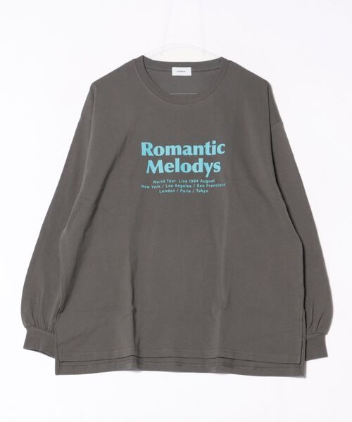 undeny.(アンディニ-)の「undeny/アンディニー Romantic L/S Tシャツ(Tシャツ/カットソー・レディース・チャコールグレー/ホワイト/ピンク・F)」の3枚目の写真