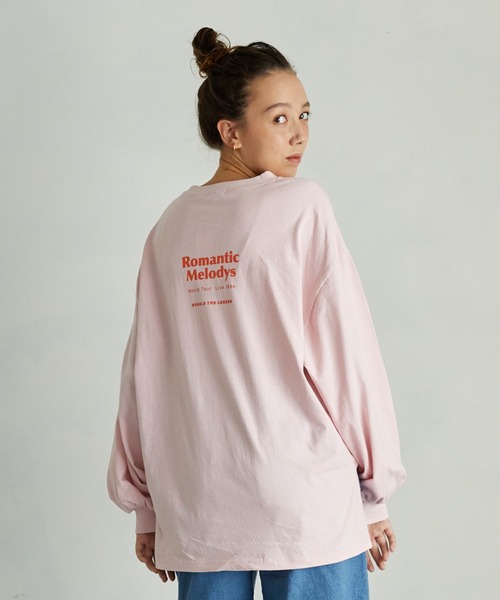 undeny.(アンディニ-)の「undeny/アンディニー Romantic L/S Tシャツ(Tシャツ/カットソー・レディース・チャコールグレー/ホワイト/ピンク・F)」の4枚目の写真