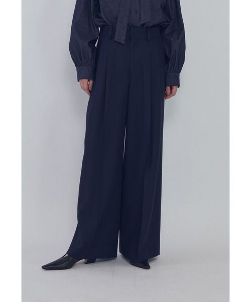 1er Arrondissement(プルミエアロンディスモン)の「ツイルワイドトラウザー(その他パンツ・レディース・ブルー系その他3・38/36)」の4枚目の写真
