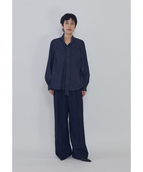 1er Arrondissement(プルミエアロンディスモン)の「ツイルワイドトラウザー(その他パンツ・レディース・ブルー系その他3・38/36)」の6枚目の写真