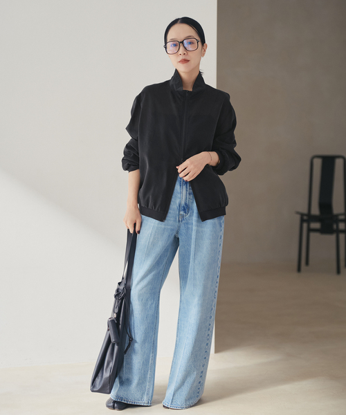 plage（プラージュ）の「《追加》Light ブルゾン 2（その他アウター・レディース・ブラック/ブラウン・FREE）」の3枚目の写真