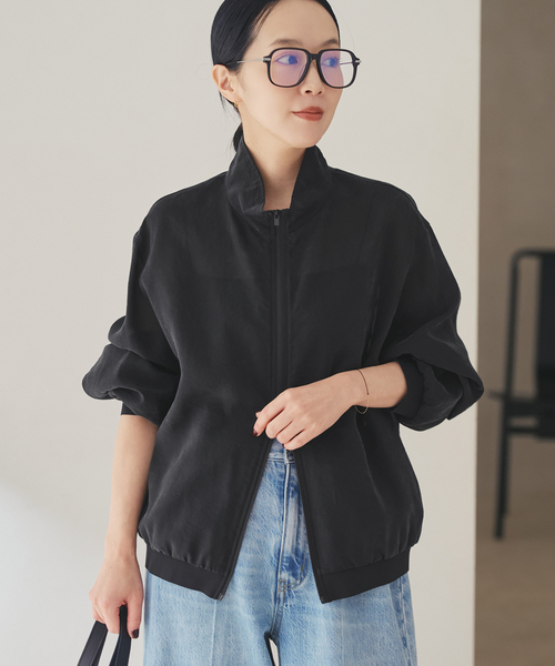 plage（プラージュ）の「《追加》Light ブルゾン 2（その他アウター・レディース・ブラック/ブラウン・FREE）」の9枚目の写真