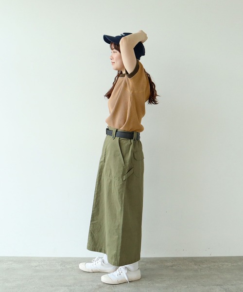 PAR ICI（パーリッシィ）の「タックワッフル 半袖カットソー（Tシャツ/カットソー・レディース・オレンジ・FREE）」の14枚目の写真