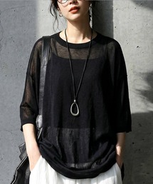 antiqua（アンティカ）の「シアーニット プルオーバー（ニット/セーター）」