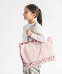 DRC branshes（ディーアールシーブランシェス）の「【DRC/WEB限定/通学シリーズ】フリルレッスンバッグ（大）（トートバッグ）」