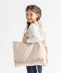 DRC branshes（ディーアールシーブランシェス）の「【DRC/WEB限定/通学シリーズ】フリルレッスンバッグ（大）（トートバッグ）」