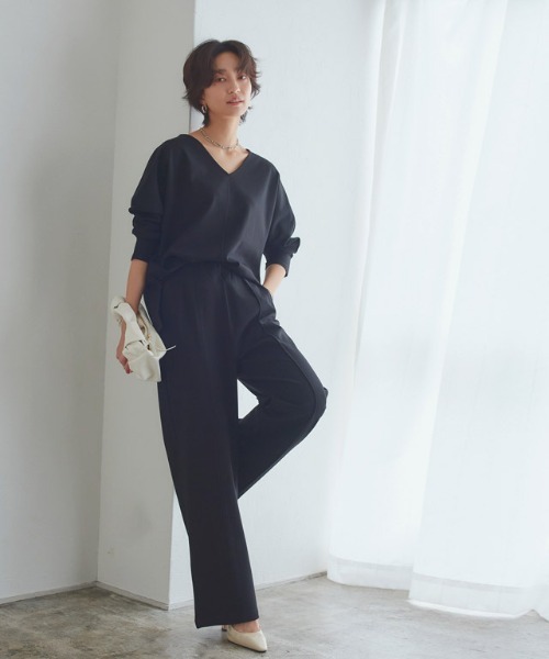 RASW（ラス）の「[RASW]ハイストレッチ多機能ストレートパンツ（その他パンツ・レディース・ブラック/ライトベージュ・L/PM/M）」の17枚目の写真