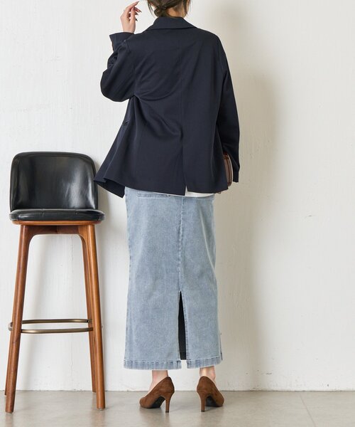 Jena espace merveilleux(ジェナ エスパスメルヴェイユ)の「ストレッチデニムスカート(スカート・レディース・ブラック/ブルー系その他・FREE)」の15枚目の写真