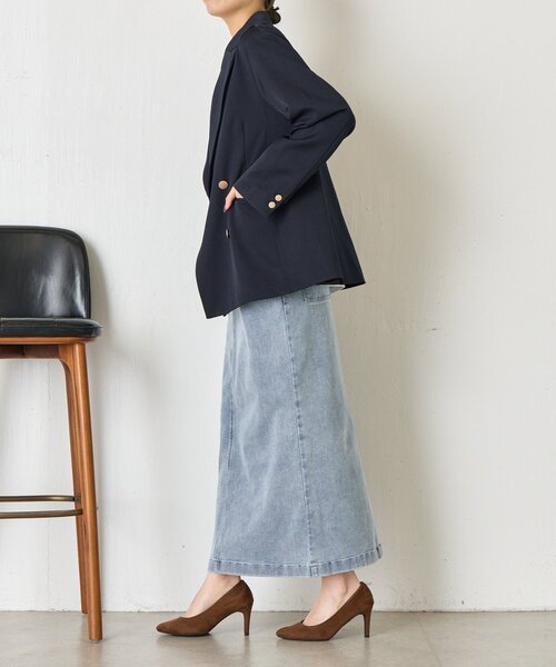 Jena espace merveilleux(ジェナ エスパスメルヴェイユ)の「ストレッチデニムスカート(スカート・レディース・ブラック/ブルー系その他・FREE)」の16枚目の写真