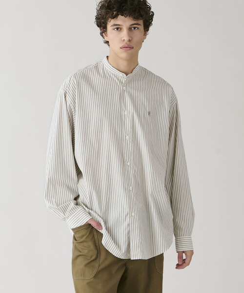 GYMPHLEX（ジムフレックス）の「Gymphlex | タイプライター バンドカラー 長袖シャツ STRIPE MEN（シャツ/ブラウス・メンズ・ホワイト系その他5・M/L）」の11枚目の写真