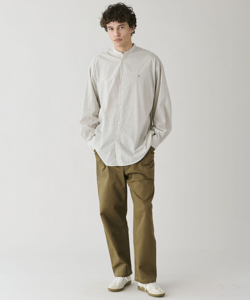 GYMPHLEX（ジムフレックス）の「Gymphlex | タイプライター バンドカラー 長袖シャツ STRIPE MEN（シャツ/ブラウス・メンズ・ホワイト系その他5・M/L）」の13枚目の写真