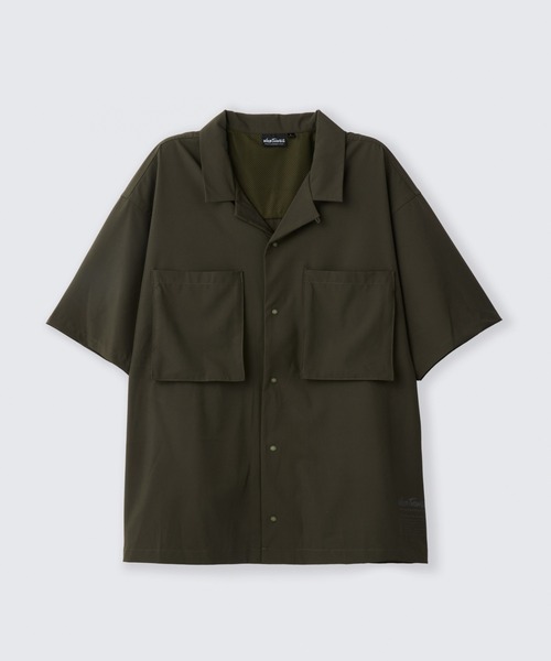 WILD THINGS(ワイルドシングス)の「オープンカラーポケットシャツ│OPEN COLLAR POCKET SHIRT(シャツ/ブラウス・メンズ・オリーブ/ブラック/グレー・XL/L/M/S)」の6枚目の写真