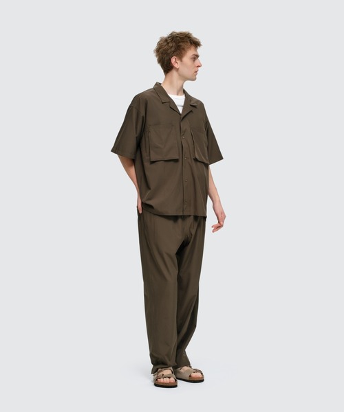 WILD THINGS(ワイルドシングス)の「オープンカラーポケットシャツ│OPEN COLLAR POCKET SHIRT(シャツ/ブラウス・メンズ・オリーブ/ブラック/グレー・XL/L/M/S)」の4枚目の写真