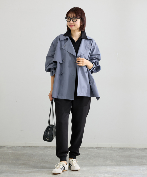 IENA(イエナ)の「《追加/洗濯機洗い可》イージージョガーパンツ(スウェットパンツ・レディース・ブラック/ホワイト・38/36)」の4枚目の写真