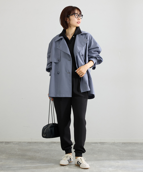 IENA(イエナ)の「《追加/洗濯機洗い可》イージージョガーパンツ(スウェットパンツ・レディース・ブラック/ホワイト・38/36)」の16枚目の写真