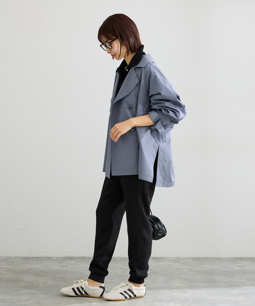 IENA(イエナ)の「《追加/洗濯機洗い可》イージージョガーパンツ(スウェットパンツ・レディース・ブラック/ホワイト・38/36)」の17枚目の写真