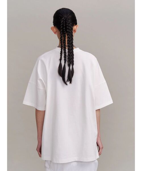 UN3D.（アンスリード）の「STRATUM GRAPHIC T-SH / ストレイタムグラフィックティーシャツ（Tシャツ/カットソー・レディース・ブラック/ホワイト・38/44）」の5枚目の写真