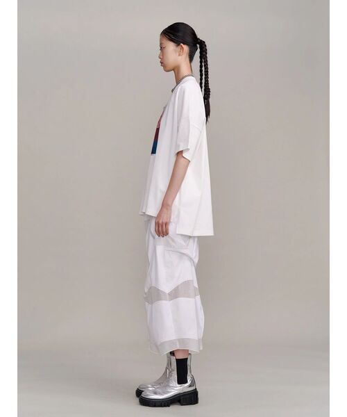 UN3D.（アンスリード）の「STRATUM GRAPHIC T-SH / ストレイタムグラフィックティーシャツ（Tシャツ/カットソー・レディース・ブラック/ホワイト・38/44）」の8枚目の写真