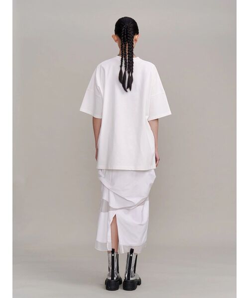 UN3D.（アンスリード）の「STRATUM GRAPHIC T-SH / ストレイタムグラフィックティーシャツ（Tシャツ/カットソー・レディース・ブラック/ホワイト・38/44）」の9枚目の写真