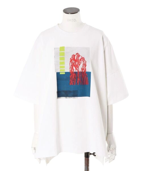 UN3D.（アンスリード）の「STRATUM GRAPHIC T-SH / ストレイタムグラフィックティーシャツ（Tシャツ/カットソー・レディース・ブラック/ホワイト・38/44）」の16枚目の写真