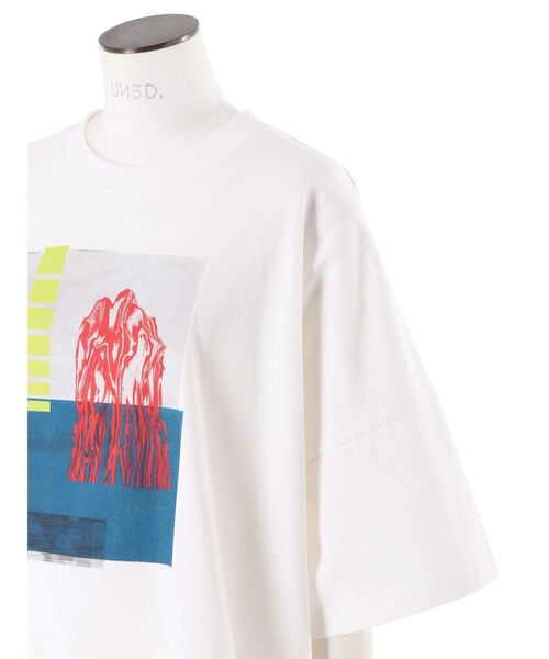 UN3D.（アンスリード）の「STRATUM GRAPHIC T-SH / ストレイタムグラフィックティーシャツ（Tシャツ/カットソー・レディース・ブラック/ホワイト・38/44）」の20枚目の写真