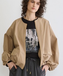 NICOLE white（ニコルホワイト）の「ZIPバルーンブルゾン（ブルゾン）」