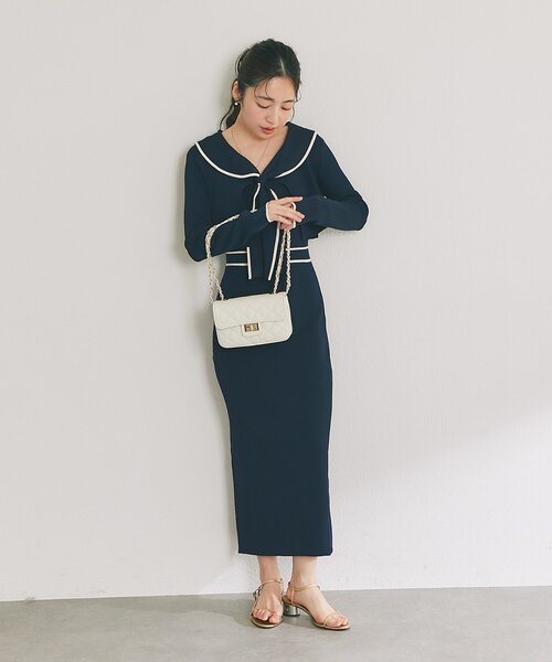 La boutique BonBon（ラブティックボンボン）の「オウレンティ/キルティングチェーンバッグ（トートバッグ・レディース・ピンク/オフホワイト・FREE）」の5枚目の写真