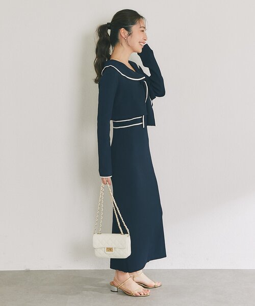 La boutique BonBon（ラブティックボンボン）の「オウレンティ/キルティングチェーンバッグ（トートバッグ・レディース・ピンク/オフホワイト・FREE）」の6枚目の写真