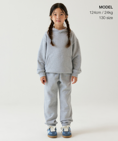 MUSINSA STANDARD KIDS（ムシンサスタンダードキッズ）の「起毛スウェットパンツ [ミディアムグレー]（スウェットパンツ・レディース・その他・100/110/120/140/150/130/160）」の9枚目の写真