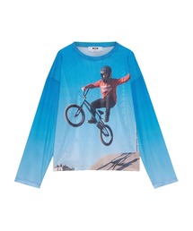 MSGM（エムエスジーエム）の「BIKE LIFE フォトグラフィック メッシュトップ（ジャージ）」
