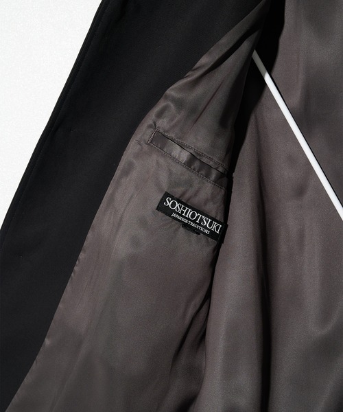 SOSHIOTSUKI(ソウシオオツキ)の「【SOSHIOTSUKI/ソウシオオツキ】BUBBLE HEM BLOUSON(ブルゾン・メンズ・ダークグレー・44/46)」の3枚目の写真