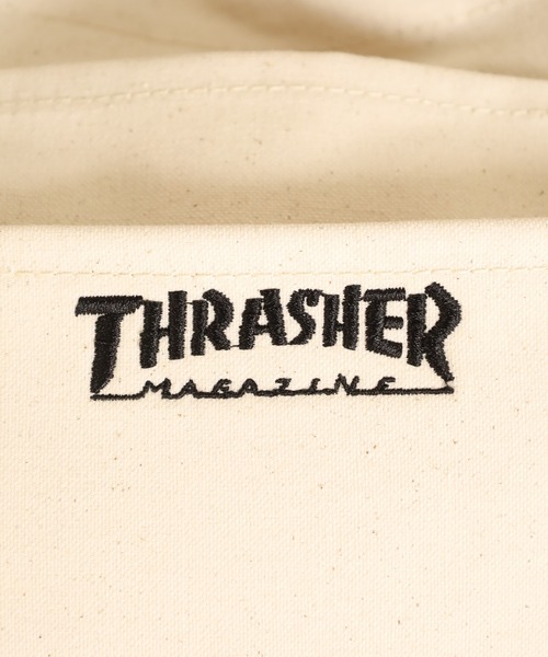 THRASHER（スラッシャー）の「THRASHER OUTPOCKET TOTEBAG（トートバッグ・メンズ・ホワイト系/ホワイト×ブラック・FREE）」の14枚目の写真