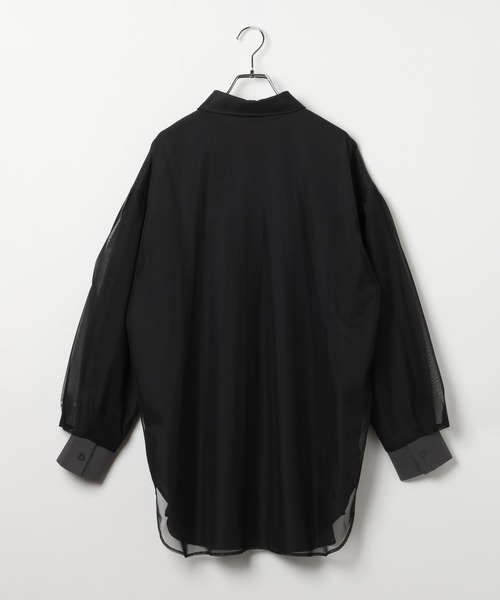 LEPSIM(レプシィム)の「サラキレチュールレイヤーチュニック 639331(シャツ/ブラウス・レディース・グレー系その他/ピンク系その他/キャメル/ライトパープル・FREE)」の8枚目の写真