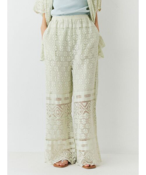 Ungrid(アングリッド)の「レースデザインラフパンツ(その他パンツ・レディース・グリーン/ブラック/オフホワイト・FREE)」の3枚目の写真