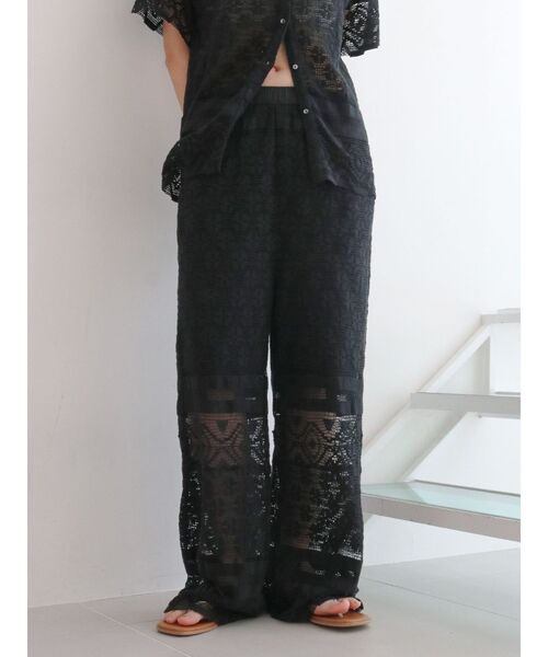 Ungrid(アングリッド)の「レースデザインラフパンツ(その他パンツ・レディース・グリーン/ブラック/オフホワイト・FREE)」の2枚目の写真