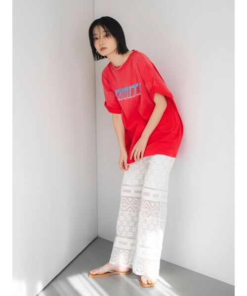 Ungrid(アングリッド)の「レースデザインラフパンツ(その他パンツ・レディース・グリーン/ブラック/オフホワイト・FREE)」の9枚目の写真