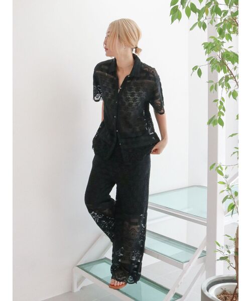 Ungrid(アングリッド)の「レースデザインラフパンツ(その他パンツ・レディース・グリーン/ブラック/オフホワイト・FREE)」の13枚目の写真