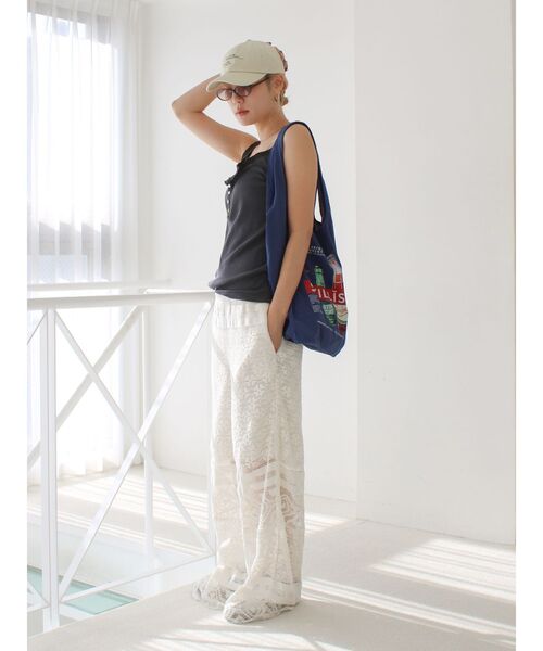 Ungrid(アングリッド)の「レースデザインラフパンツ(その他パンツ・レディース・グリーン/ブラック/オフホワイト・FREE)」の17枚目の写真